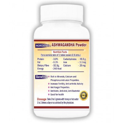 BioMed Ashwagandha Powder 50 gm Pack Of 2