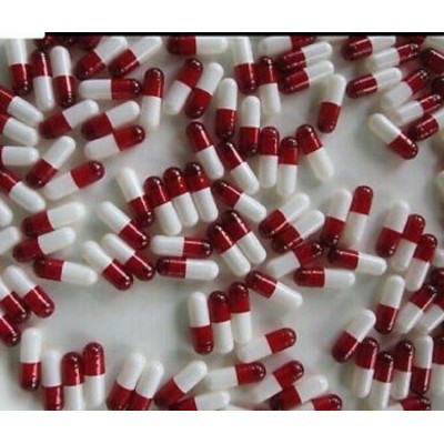 BioMed Empty Gelatin capsules Size 0 Red /White 500 pieces Capsule 500 no.s