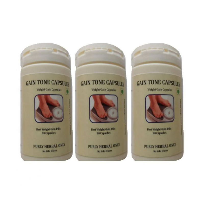 BioMed GAIN TONE CAPSULES Pack of 3 270 no.s Weight Gainer Tablets Pack of 3