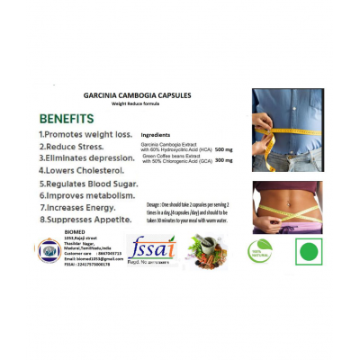 BioMed Garcinia Cambogia (weight reduce)Capsules 90 no.s Unflavoured