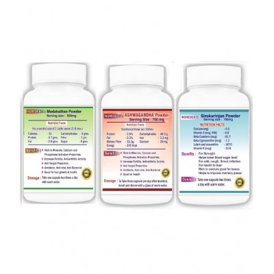 BioMed MUDAKATHAN,ASHWAGANDHA,SIRUKURINJAN Capsule 90 no.s Pack Of 1 BioMed MUDAKATHAN,ASHWAGANDHA,SIRUKURINJAN Capsule 90 no.s Pack Of 1