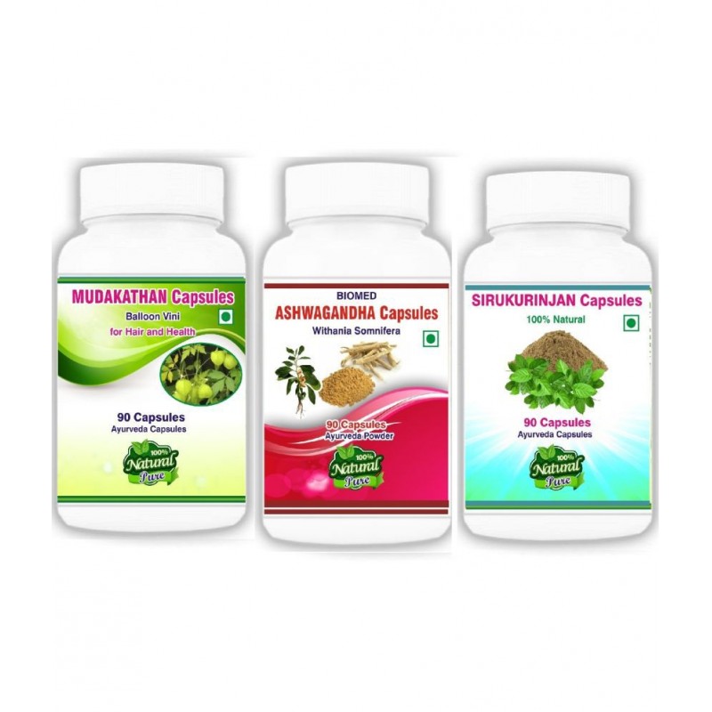 BioMed MUDAKATHAN,ASHWAGANDHA,SIRUKURINJAN Capsule 90 no.s Pack Of 1 BioMed MUDAKATHAN,ASHWAGANDHA,SIRUKURINJAN Capsule 90 no.s Pack Of 1
