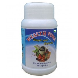 BioMed Wealth Tone ( weight gain) (Herbal)(Organic) 90 no.s Unflavoured