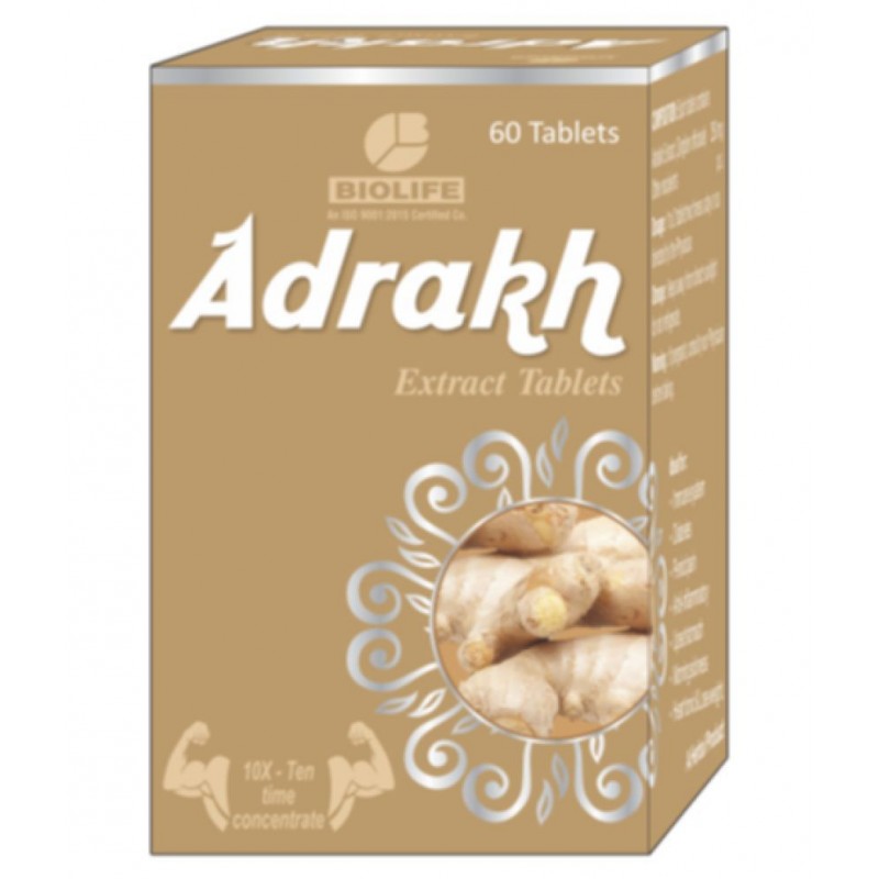 Biolife Technologies ADRAKH EXTRACT Tablet 60 gm Pack of 3