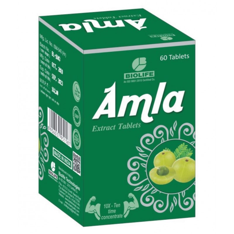 Biolife Technologies Amla Extract Tablet Tablet 60 gm Pack of 3