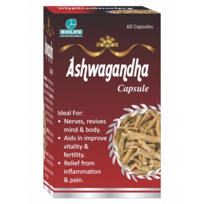 Biolife Technologies Ashwagandha Capsule 60 gm Pack Of 1