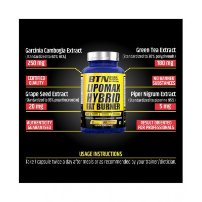 Bionova Lipo Max Hybrid Fat Burner 90 no.s Unflavoured