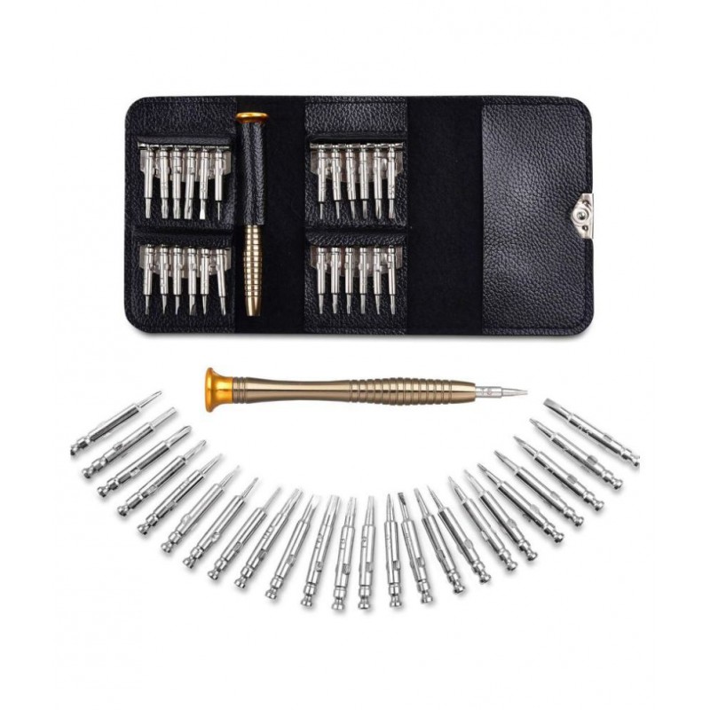 Bizinto-25 in 1 Precision Screwdriver Set Multi Pocket Repair Tool Kit (For Mobile and Laptop)