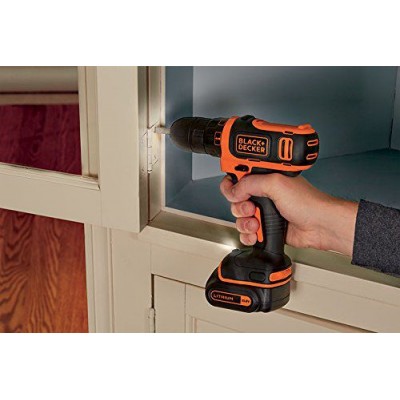 Black & Decker - BDCD12 100W 9 mm Cordless Drill Machine with Bits