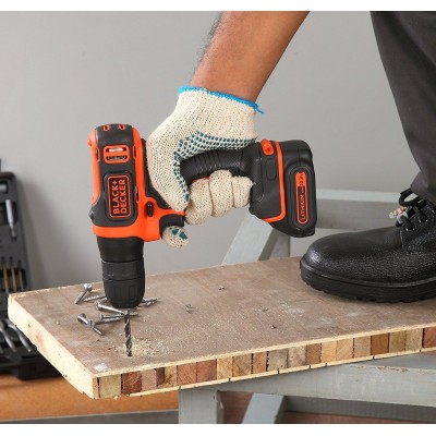 Black & Decker - BDCD12 100W 9 mm Cordless Drill Machine with Bits