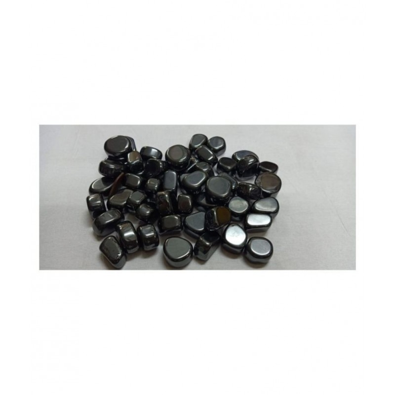 Black Hematite Natural Agate Tumble Stone