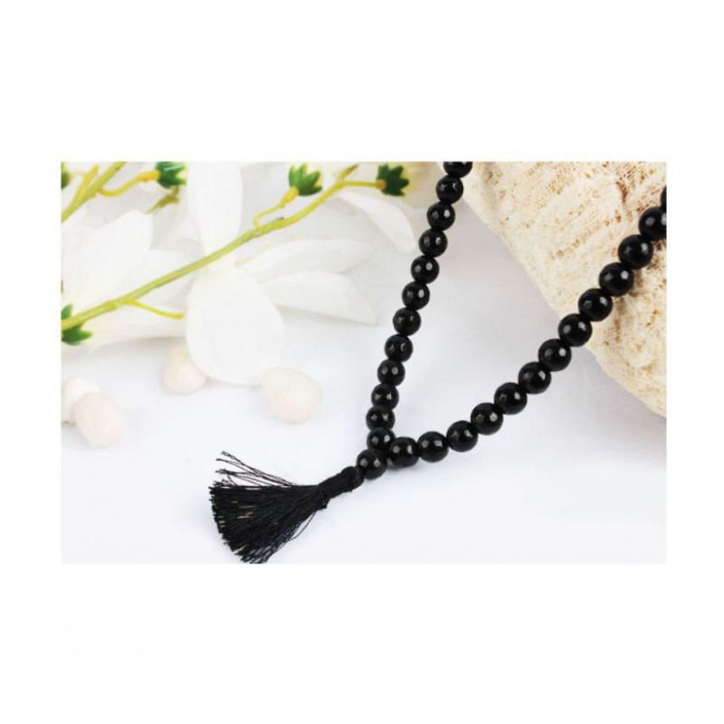 Black Jade Faceted mala - 8mm