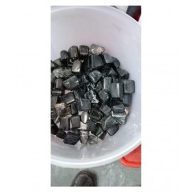 Black Tourmaline Natural Agate Tumble Stone Black Tourmaline Natural Agate Tumble Stone