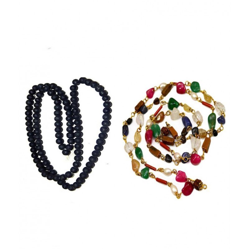 Black salegram mala and navgrah mala for men and women