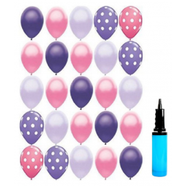 Blooms Theme Mettalic Balloon + Balloon pump Miniature Blooms Theme Mettalic Balloon + Balloon pump Miniature