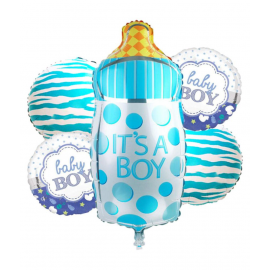 Blooms  Baby Boy  Foil Birthday balloons