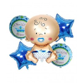 Blooms  Baby Boy shape Balloons