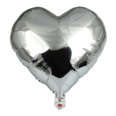 Blooms Blue & Silver theme Happy Birthday Décor Pack of 81 Pcs.-Silver Foil HBD(13)+Blue Foil Curtain(1)+Foil 18"Silver Heart(1)+Star Blue(1)+Blue Confetti Balloons(5)+Metallic Balloons Blue(30)+White(30)