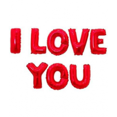 Blooms Event  Blue & Black theme  Haldi Ceremony Decoration Items  / HALDI CEREMONY, I LOVE YOU Foil Letters, Foil Curtains, Red Heart Balloons ( Pack of 33)
