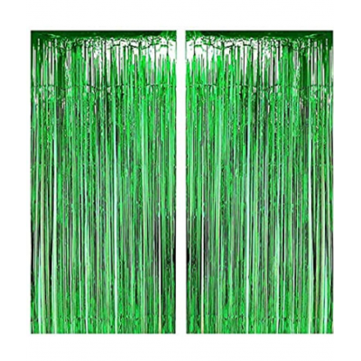 Blooms Event  Green theme  Haldi Ceremony Decoration Items  / HALDI CEREMONY, I LOVE YOU Foil Letters, Foil Curtains, Red Heart Balloons ( Pack of 33)