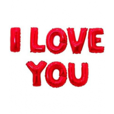 Blooms Event  Red theme  Haldi Ceremony Decoration Items   / HALDI CEREMONY, I LOVE YOU Foil Letters, Foil Curtains, Red Heart Balloons ( Pack of 33)