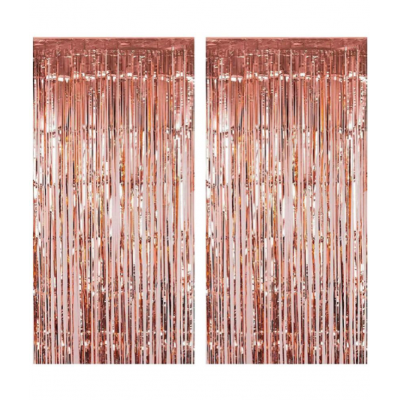 Blooms Event  Rose gold  theme  Haldi Ceremony Decoration Items  / HALDI CEREMONY, I LOVE YOU Foil Letters, Foil Curtains, Red Heart Balloons ( Pack of 33)