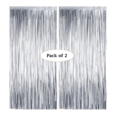 Blooms Event  silver     Haldi Ceremony Decoration Items Items Golden Foil Letters, Hearts, Balloons and Curtains | 62 Pcs Party Decoration for Marriage