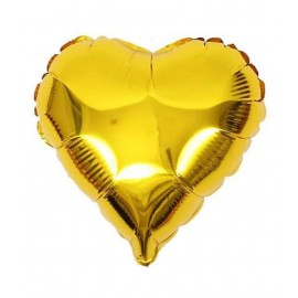 Blooms Heartbeat Heart shape Foil Balloon ( Golden)