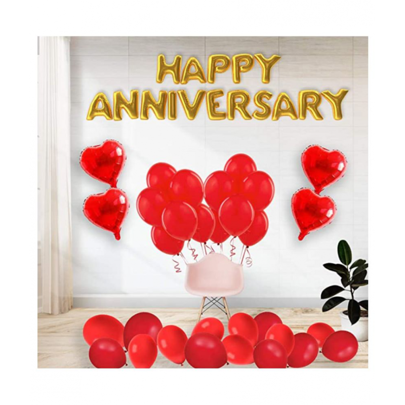 Blooms Prime Happy Anniversary Decoration Kit (Pack of 6 items)