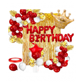 Blooms Royal Theme Happy Birthday Pack of 60 Pcs.