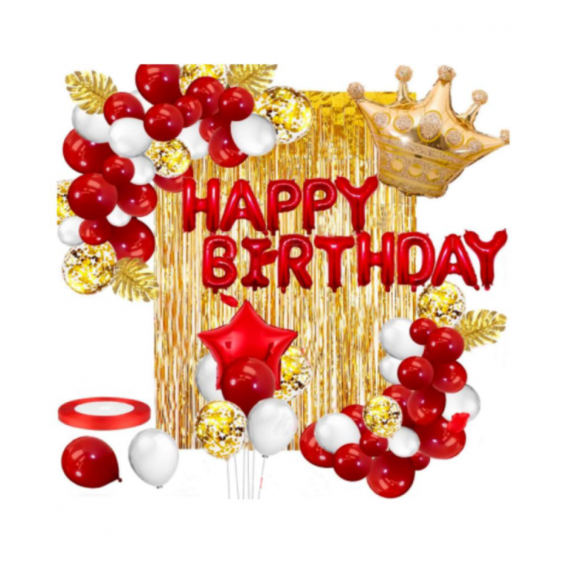 Blooms Royal Theme Happy Birthday Pack of 60 Pcs.