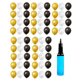 Blooms Royal theme  Mettalic MultiColur Balloon + Balloon Pump Miniature