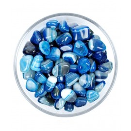 Blue Agate Nature Tumbled Stone Blue Agate Nature Tumbled Stone
