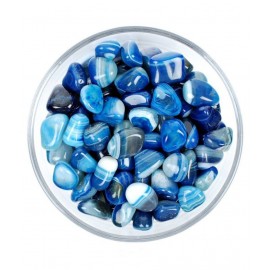 Blue Agate Nature Tumbled Stone Blue Agate Nature Tumbled Stone