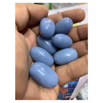 Blue Angelite Natural Agate Stone Tumble