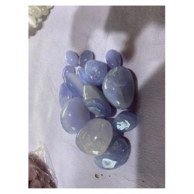 Blue Lace Agate Natural Agate Tumble Stone ( 100 G )