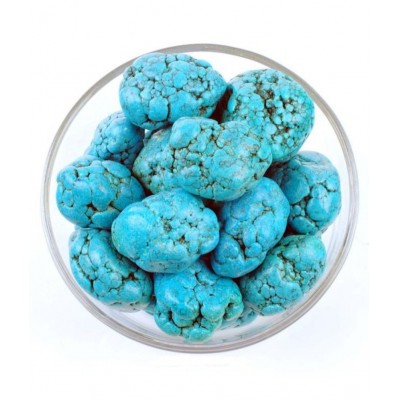 Blue Turquoise Magnesite Natural Tumbled Stone