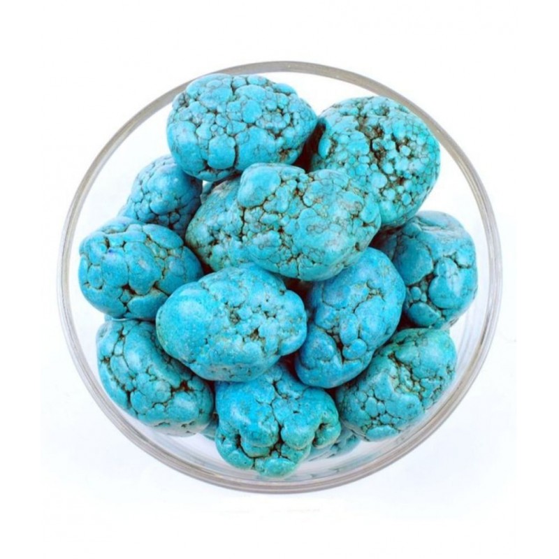 Blue Turquoise Magnesite Natural Tumbled Stone