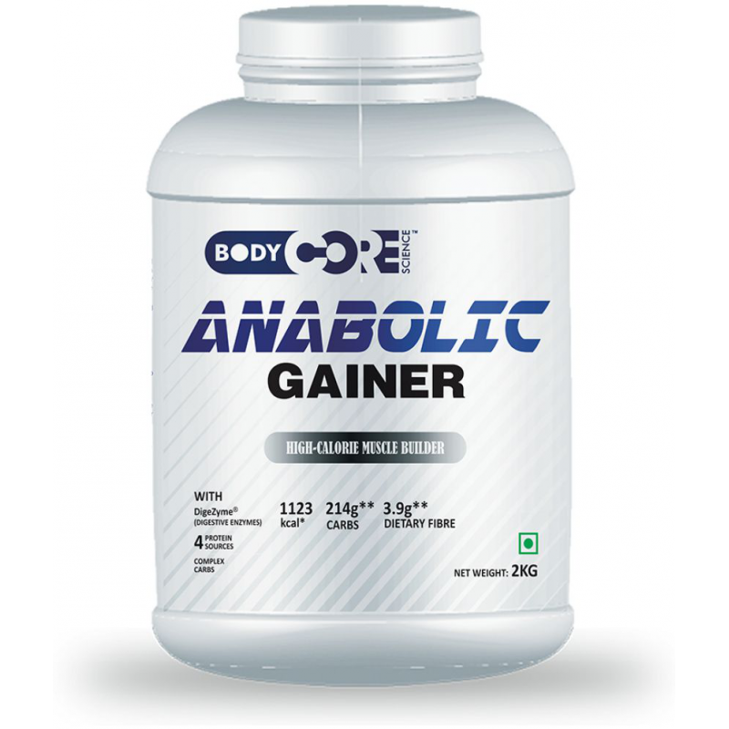 Body Core Science Anabolic Gainer 2 kg Mass Gainer Powder