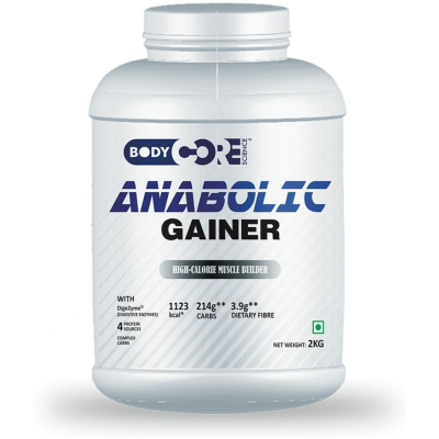 Body Core Science Anabolic Gainer 2 kg Weight Gainer Powder Single Pack