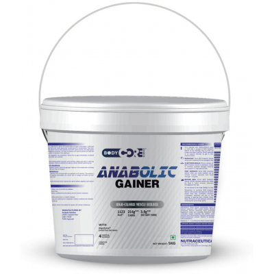 Body Core Science Anabolic Gainer 5 kg Weight Gainer Powder Single Pack