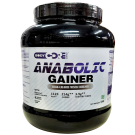 Body Core Science Anabolic Gainer Black 1 kg Mass Gainer Powder