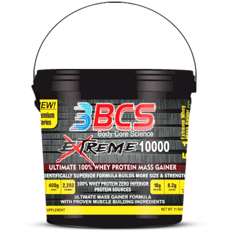 Body Core Science BCS Extreme 10000 Ultimate Mass Gainer 5 kg Weight Gainer Powder