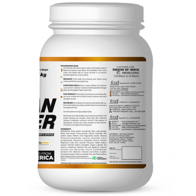 Body Core Science Lean Gaiener 1 kg Mass Gainer Powder