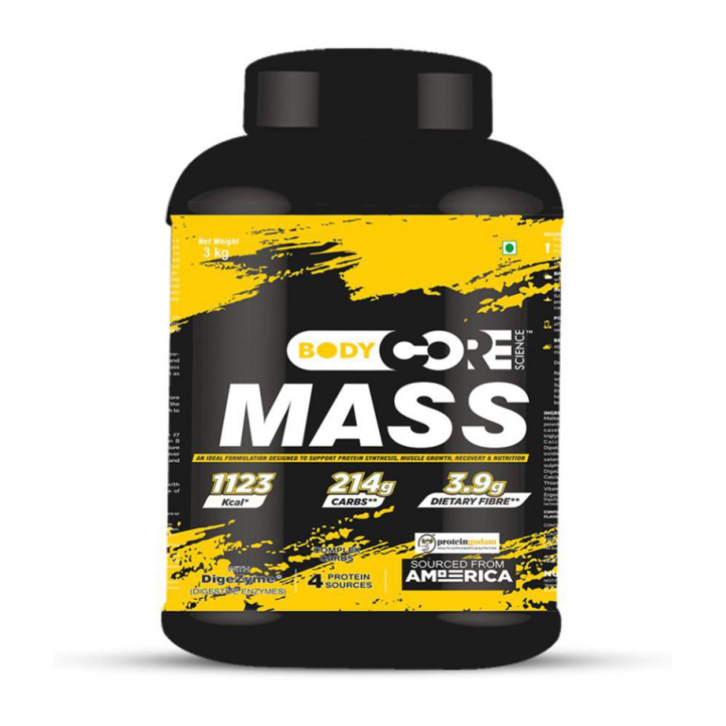 Body Core Science Mass Gainer 3 kg Mass Gainer Powder