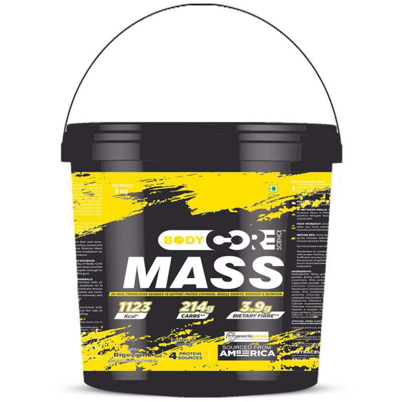 Body Core Science Mass Gainer 5 kg Mass Gainer Powder