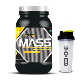 Body Core Science Mass Gainer with Shaker 1 kg Weight Gainer Powder Single Pack