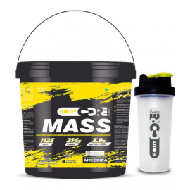 Body Core Science Mass Gainer with Shaker 5 kg Weight Gainer Powder Single Pack