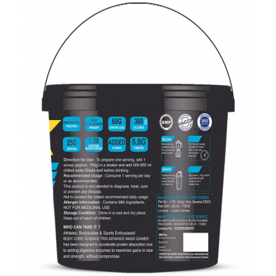 Body Core Science Mass Tix Advance 5 kg Mass Gainer Powder