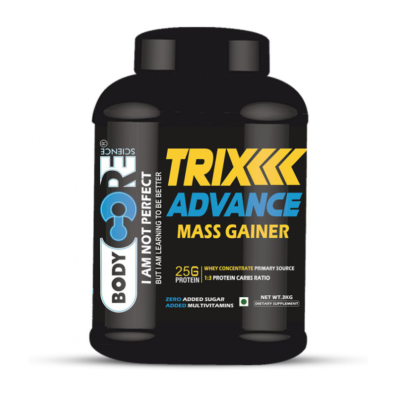 Body Core Science Mass Trix Advance 3 kg Mass Gainer Powder